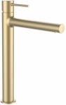 Laufen Twinplus slim Magasított mosdó csaptelep, 190 mm kiállású fix kifolyóval, húzórudas lefolyószelep nélkül, PVD halvány arany matt HF505419462000 (HF505419462000)