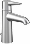 Laufen PURE Egykaros mosdó csaptelep Eco+, 110 mm kiállású fix kifolyóval, húzórudas lefolyószeleppel, PVD szálhúzott rozsdamentes acél HF901701423000 (HF901701423000)