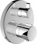 Laufen TWINPLUS Falbaépített 2 gombos termosztátos zuhany csaptelep falon kívüli része. 1 utas szabályzóval, króm HF905474100000 (HF905474100000)
