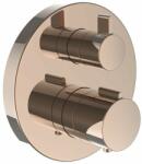 Laufen TWINPLUS Falba épített termosztátos zuhany csaptelep falon kívüli része, PVD rózsa arany HF905474465000 (HF905474465000)