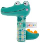 Akuku - Jucărie de pluș cu chițăit pentru copii cu sonerie Crocodilul (5907644006441)