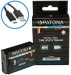 PATONA Acumulator Canon LP-E12 PATONA Platinum cu USB-C (PT-1396)