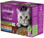 Whiskas Pure Delight Vegyes válogatás Aszpikban Alutasakos macskaeledel 12x85g - tenyesztoitap