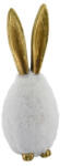 Gehlmann Arany fülű fehér szőrgombóc nyuszi, műanyag, 10x10x25cm