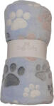 Soffi Baby takaró plüss dupla kék tappancsos 75x100cm (MTTF-69106576)