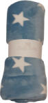 Soffi Baby takaró plüss dupla petrol-fehér csillagos 75x100cm (MTTF-69106583)
