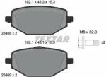 TEXTAR set placute frana, frana disc TEXTAR 2646801 - centralcar