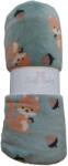 Soffi Baby takaró plüss dupla zöld mókusos 75x100cm (MTTF-67686589)
