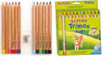 Alpino Creioane colorate triunghiulare, cutie carton, 12 culori set, ALPINO Trimax Jumbo (MS-AL000113)