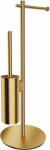 Omnires Modern Project suport cu perie wc auriu MP60810GL (MP60810GL)