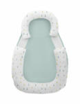 KikkaBoo babapozicionáló memóriahabos hypoallergén legurulás gátlós 60x40x8cm Menta háromszögek