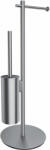 Omnires Modern Project suport cu perie wc nichel MP60810NI (MP60810NI)