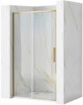 Rea Rapid Slide uși de duș 100 cm culisantă auriu periat/sticlă transparentă REA-K4707