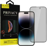Privacy iPhone 15 Plus Privacy kijelzővédő üvegfólia fekete (UF_0092)
