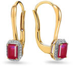  0, 81 ct rubin arany fülbevaló Ellie gyémántokkal KU1658RN