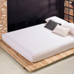 BAOLY Cearceaf de pat cu elastic 100A 200 cm, alb