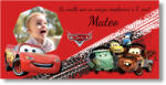 Personal Banner pentru ziua de naștere cu fotografie - Cars Dimensiunea bannerului: 130 x 65 cm