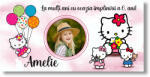 Personal Banner pentru ziua de naștere cu fotografie - Hello Kitty Dimensiunea bannerului: 130 x 65 cm
