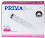 Prima SHORT LIFE - Seringi Unica Folosinta Prima, 60ml, ac 18G, 1 1/2 (1.20 x 38 mm), roz, Luer Lock, piston cauciuc, sterile, 25 buc