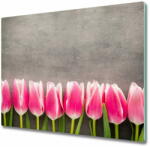  tulup. hu Üveg vágódeszka rózsaszín tulipánok 2x30x52 cm - mall - 15 900 Ft