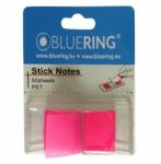 Bluering Jelölőcímke 25x45mm, 50lap, műanyag Bluering® pink (JELCMUA50LR) - best-toner