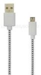 SBOX Kábel, CABLE USB A Male -> MICRO USB Male 1 m White (SBOX_USB-1031W/R) (SBOX_USB-1031W/R)