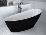 Besco Cada freestanding Besco Keya 165x75cm, black&white (KEYA16575BLK) (KEYA16575BLK)