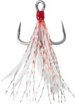 Mustad Carlig Mustad In-Line Triple Grip Feathered Red nr. 4 2buc (M.ITG76F.RT.4)