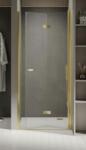 NEW TRENDY New Soleo Light Gold uși de duș 100 cm pliantă auriu luciu/sticlă transparentă D-0467A (D0467A)