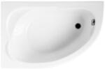 Polimat Standard cadă de colț 130x85 cm partea stângă alb 00350 (00350)
