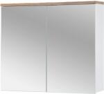 Comad Bali White dulap 80x20x69.4 cm cu oglinda alb-stejar BALI WHITE 841 FSC (BALIWHITE841FSC)