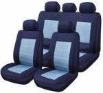 Ro Group Huse Scaune Auto Seat Ibiza - RoGroup Blue Jeans, cu fermoare pentru bancheta rabatabila, 9 Bucati