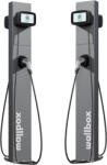 Wallbox Eiffel Duo - Commander 2 elektromos autó töltőoszlop | 2x22 kW - 3x32A | 5m - Type 2 5 méter Fehér