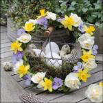 Ambiente Basket With Eggs papírszalvéta 33x33cm, 20db-os - szep-otthon