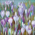 Ambiente Krókusz virág mintás papírszalvéta 33x33cm, 20db-os
