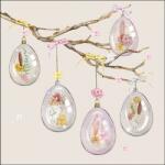 Ambiente Glass Eggs Grey papírszalvéta 33x33cm, 20db-os - szep-otthon