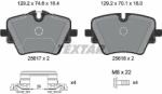 TEXTAR set placute frana, frana disc TEXTAR 2561703 (2561703)