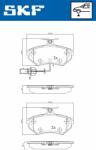 SKF set placute frana, frana disc SKF VKBP 80547 E (VKBP 80547 E)
