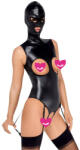 Bad Kitty Open Cup Crotchless Suspender Body & Mask 2480484 Black L