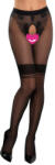 Cottelli Collection Crotchless Tights Retro Style 2510413 Black 5-XL