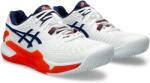 Asics Férfi teniszcipő salakra Asics GEL-RESOLUTION 9 CLAY fehér 1041A375-102 - EUR 41, 5 | UK 7 | US 8
