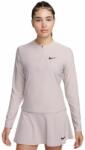 Nike Női póló (hosszú ujjú) Nike Court Advantage Dri-Fit 1/4-Zip Tennis Mid Layer - platinum violet/black