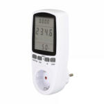 Sal Home EM 04 fogyasztásmérő, fogyasztás és költség ellenőrzése, teljesítmény, feszültség, áramerősség, fogyasztás, költségek kijelzése, 250 V, 3680 W (EM_04)