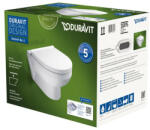 Duravit no. 1 fali wc szett /wc csésze + soft close ülőke/ 4, 5l öblítés (DU-45820900A1)