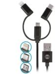 Forever Cablu Forever 3in1 , negru (5900495620248)