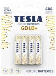 TESLA 4 baterii alcaline AAA GOLD+ 1, 5V Tesla Batteries (TS0012) Baterii de unica folosinta