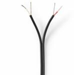Nedis cablu audio | 2x 0, 12 mm2 | CCA | 100, 0 m | Rotund | PVC | Negru | Negru | Înveliș termocontractabil (CAGW2200BK1000)