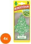 Wunder-Baum Set 4 x 3 Odorizante Auto Everfresh, Wunder-Baum (DEM-4xMDR-8002)