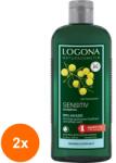 LOGONA Set 2 x Sampon pentru Scalp Sensibil cu Acacia, BIO, 250 ml, Logona