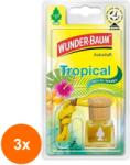 Wunder-Baum Set 3 x Parfum Masina Tropical, Sticluta, Wunder-Baum (DEM-3xMDR-0510)